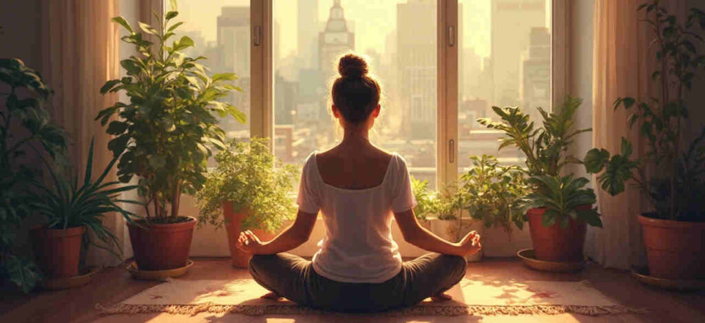 manifesting meditation woman