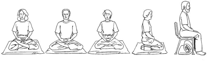meditation with guidance posture